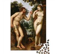 Adam And Eve Rubens 1000-Piece Puzzle for Adults, 38x26cm/1000pcs; Smooth White Card with Reduced Dust; Easy to Continue on Another Evening
