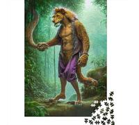Adam And Satan 1000 Pieces Puzzles Wooden Puzzle for Teenager Funny Jigsaw Puzzles 1000pcs (75x50cm)