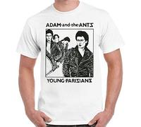 Adam and The Ants Young Parisians 70s New Wave Retro T Shirt White