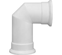 Adam Angled Decorative Stove Pipe in White
