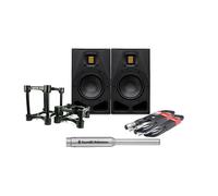 ADAM Audio - A4V Nearfield Monitors Pair, Iso Stands, Leads & Sonarwor