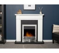 Adam Blenheim Electric Fire In Chrome