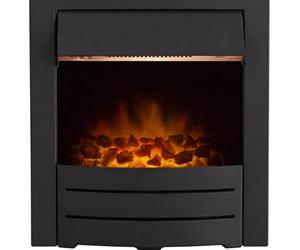 Adam Colorado Electric Fire in Black with Realistic LED Flame Effect and Dual Heat Settings