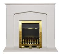 Adam Cotswold Fireplace Suite in Stone Effect with Blenheim Electric F