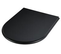 Adam Double Sided Curved Stove Hearth in Black