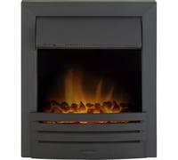 Adam Eclipse Black Inset Electric Fire with Remote Control