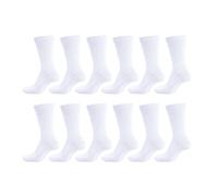 adam & eesa 12 Pairs Multipack Childrens Plain School Socks | Unisex Kids Boys & Girls | 4 Sizes | Cotton Rich Socks