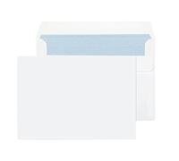adam & eesa® C6 114 mm x 162 mm Peel & Seal White Wallet Envelopes 80gsm - Perfect for Photos, Greeting Cards, Christmas Cards (Pack of 50)