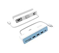 Adam Elements CASA HUB i7 USB-C 7-in-1 Multi-Function Hub for iMac 24 Inches White with 7 Colour Stickers