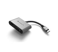 Adam Elements CASA Hub VH1- USB-C to VGA/HDMI 2-in-1 Display Hub - Grey
