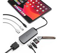 ADAM elements CASA Hub X VGA 10-in-1 | Apple MacBook & USB-C Notebooks | Grey | AAPADHUBXGY
