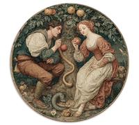 Adam, Eve, The Serpent, And The Apple Tree Rätsel Für Erwachsene 1000pcs (67.5x67.5cm),Herausforderungsspiele