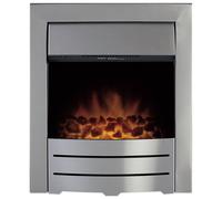 Adam Fires Colorado 2kW Electric Inset Fire - Brushed Steel