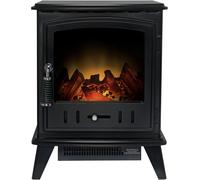 Adam Fires & Fireplaces Adam Aviemore Electric Stove in Textured Black Adam Fires & Fireplaces Black