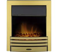 Eclipse Electric Fire in Brass Adam Fires & Fireplaces Gold One Size