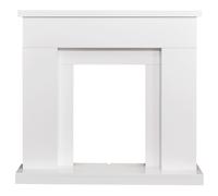 Adam Fires & Fireplaces Adam Lomond Fireplace in Pure White, 39 Inch in White Adam Fires & Fireplaces White