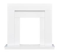 Adam Malmo Fireplace in White, 39 Inch