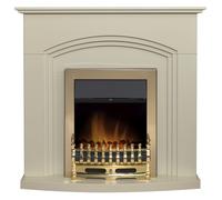Adam Truro Electric Fire Suite white/yellow