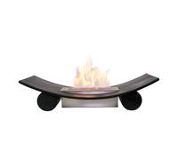 Adam Fires & Fireplaces Calda Freestanding Bio Ethanol Fire in Black Adam Fires & Fireplaces Black