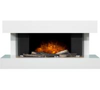 Adam Fires & Fireplaces Manola XL Wall Mounted Electric Suite with Remote in White Adam Fires & Fireplaces White