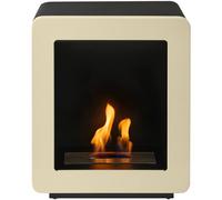 Adam Fires & Fireplaces Mira Bio Ethanol Stove in Cream in Beige Adam Fires & Fireplaces Beige