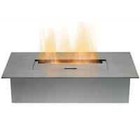 Adam Fires & Fireplaces Small Bio Ethanol Burner in Stainless Steel, 1.5L Capacity in Grey Adam Fires & Fireplaces Grey