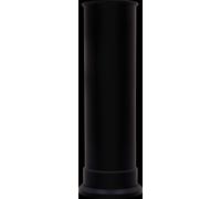 Adam Fires & Fireplaces Straight Decorative Stove Pipe in Black Adam Fires & Fireplaces Black