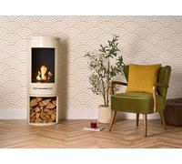 Adam Fires & Fireplaces Sureflame Barilo Bio Ethanol Stove in Cream Adam Fires & Fireplaces Cream