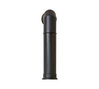 Adam Fires & Fireplaces Tall Angled Decorative Stove Pipe in Black Adam Fires & Fireplaces Black