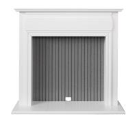 Adam Florence Stove Fireplace in Pure White & Grey, 48 Inch Adam Fires & Fireplaces Grey One Size