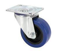 Adam Hall 372151 Swivel Castor 100 mm with blue Wheel