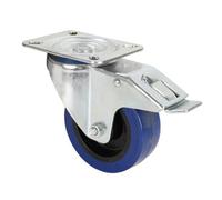 Adam Hall 100 mm Swivel Castor with Brake