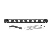 Adam Hall 19 Angled Rack Panel For 8 x D-TYPE Sockets