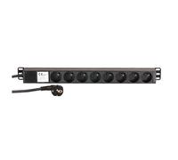 Adam Hall 19 French Power Strip 8 Sockets