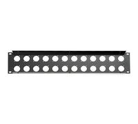Adam Hall 19" Parts 872214-19" U-Shaped Rack Panel 24 Sockets 2 U