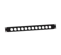 Adam Hall 19" Parts 872213-19" U-Shaped Rack Panel 12 Sockets 1 U
