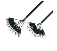 Adam Hall 3 Star Series 3m 8x XLR Male to 8x XLR Female Multicore Cable