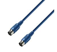 Adam Hall 3 Star Series 1.5m MIDI Kabel - blau