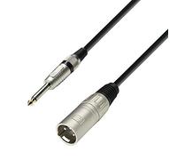 Adam Hall 3 STAR XLR (M) to Unbalanced 1/4" Jack Cable 10m