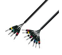 Adam Hall 3 Star Series 5m 4x 6.3mm Jack Stereo to 8x 6.3mm Jack Mono