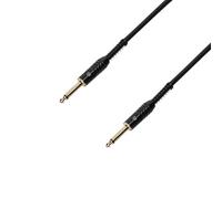 Adam Hall 3 Star Series 9m 6.3mm Jack Mono to 6.3mm Jack Mono Angled Instrument Cable - Black