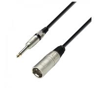 Adam Hall 3 STAR XLR (M) to Unbalanced 1/4" Jack Cable 10m