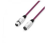 Adam Hall 3 STAR XLR Microphone Cable 1m Purple