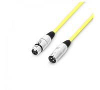 Adam Hall Cables 3 STAR MMF 0100 YEL Microphone Cable XLR Female to XLR Male 1 m Yellow