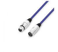 Adam Hall cables 3 STAR MMF 0050 BL Microphone Cable XLR Female to XLR Male 0.5 m Blue