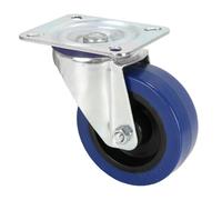 Adam Hall 372151 Swivel Castor 100 mm with blue Wheel