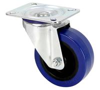 Adam Hall 372151 Swivel Castor 100 mm with blue Wheel