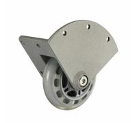 Adam Hall 37450 Recessed Corner Castor with Soft 75 mm Wheel
