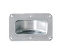 Adam Hall 38081 Stacking Tray Offset Galvanised Steel