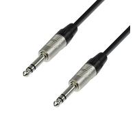 Adam Hall 4 Star Series 0.6m Rean 6.3mm Jack Stereo to 6.3mm Jack Stereo Microphone Cable